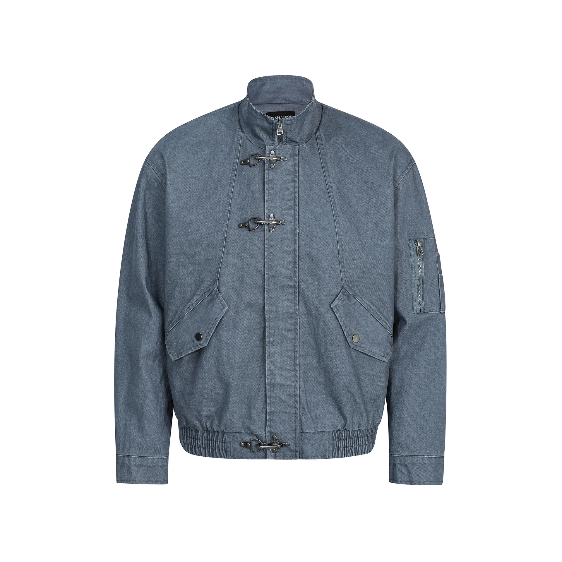 

American Retro Autumn Winter Premium Washed Vintage Design Workwear Jacket Men's Loose Casual Coat