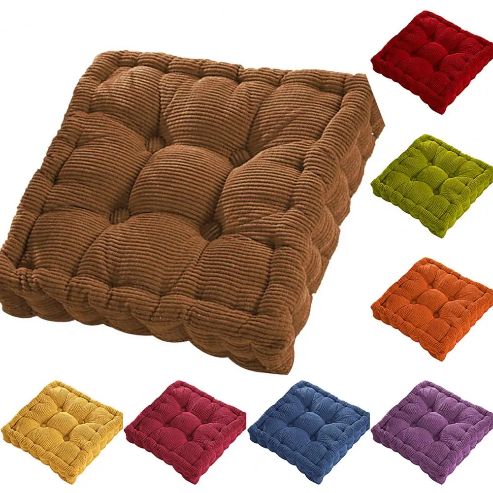 40x40cm Chair Seat Cushion Pillow Thick Soft Room Tatami Mat Stuffed Memory Foam Sliced Pillow Sofa Chair For Home Decoration