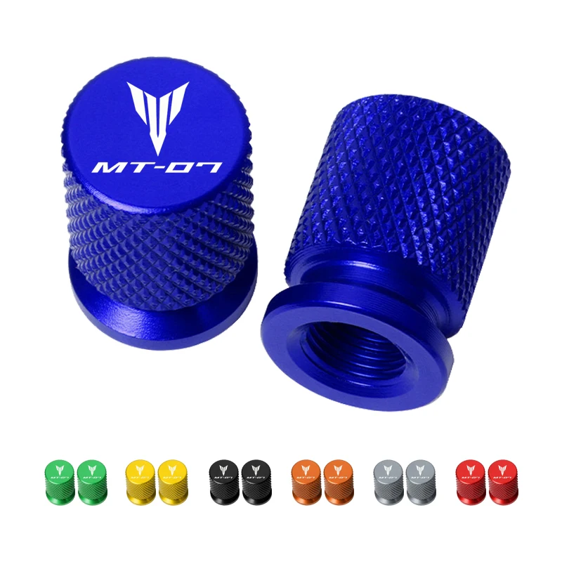 

For YAMAHA MT-07 MT07 mt 07 all year 2017 2018 2020 2021 Motorcycle 2 Pcs CNC Wheel Tire Valve Air Port stem caps Accessories