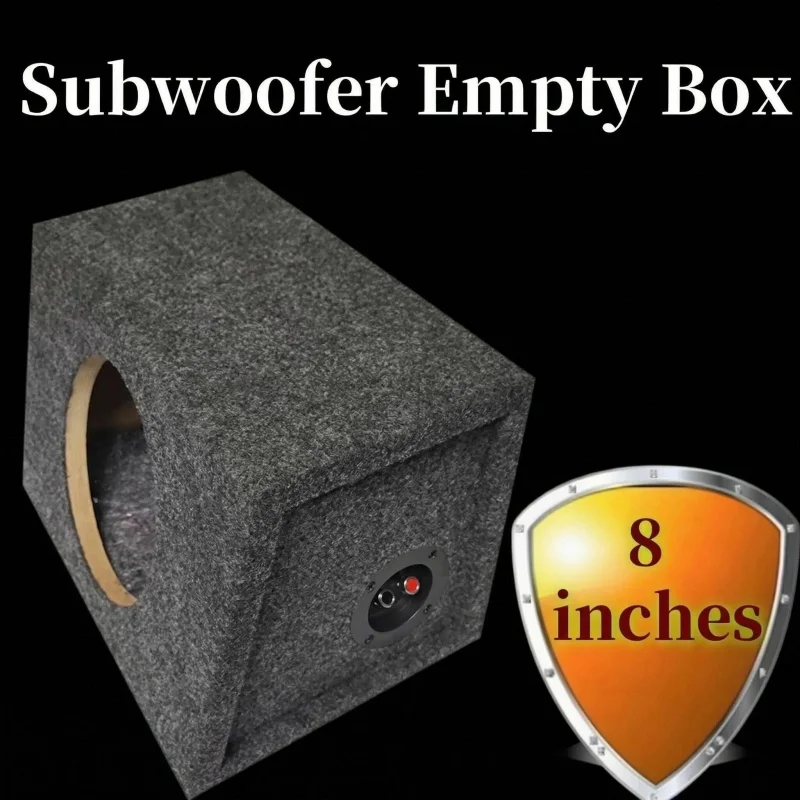 Caja Vacía para Subwoofer de 8 Pulgadas, Carcasa de Madera para Subwoofer Pasivo DIY, Caja de Subwoofer en Forma de Escalera de 1 Pieza, Caja para Woofer de Coche/Hogar, Caja de Sonido