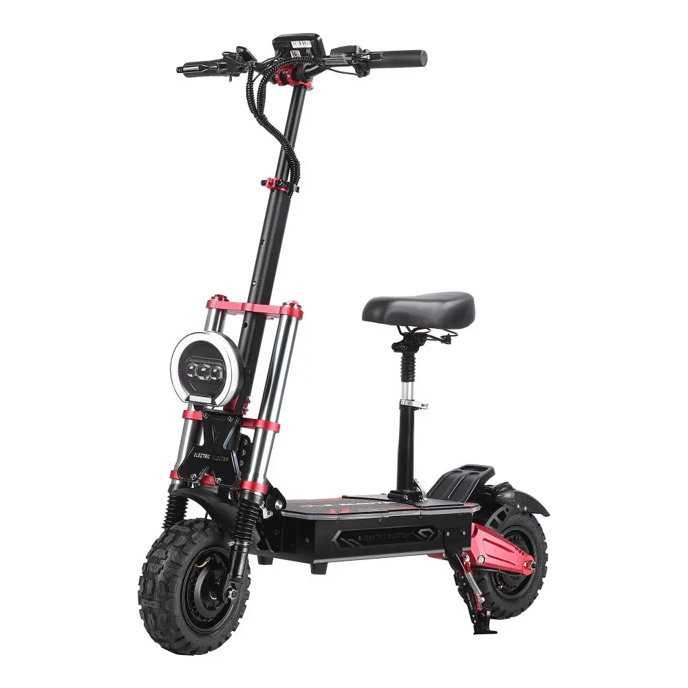 Boyueda S5 11'' electric scooter with dual drive for adults, 6000W motor, 38AH battery, 85KM/H, endurance: 100-120KM