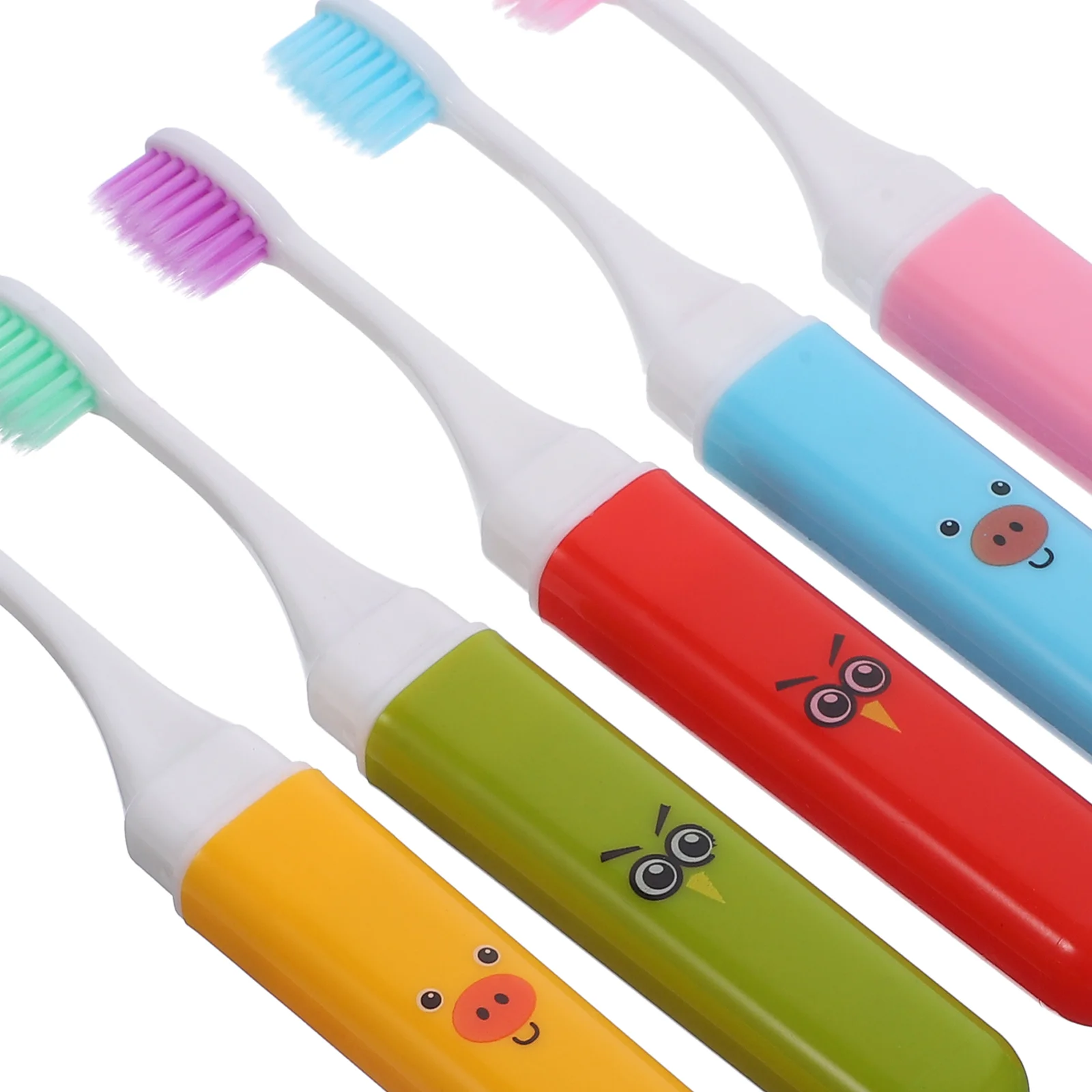 5 Pcs Children's Folding Toothbrush Kids Toothbrushes For Children Convenient Travel Portable Storehousetbs for Plastic