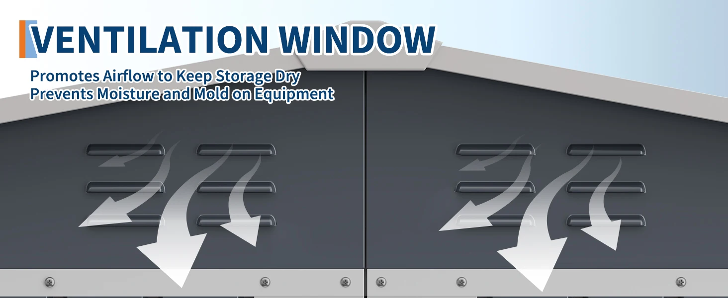 Metal Garden Storage Shed — product detail 3