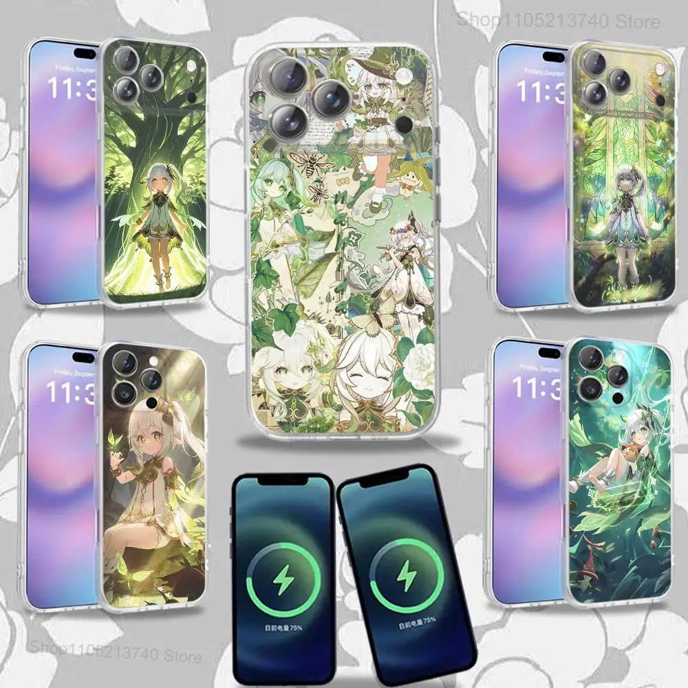 

I-Impact Nahida G-Genshin For iPhone 17,12,11,14,13,15,16,Plus,Air,Pro,Max,E,Mini for Magsafe Magnetic Frosted Phone Case