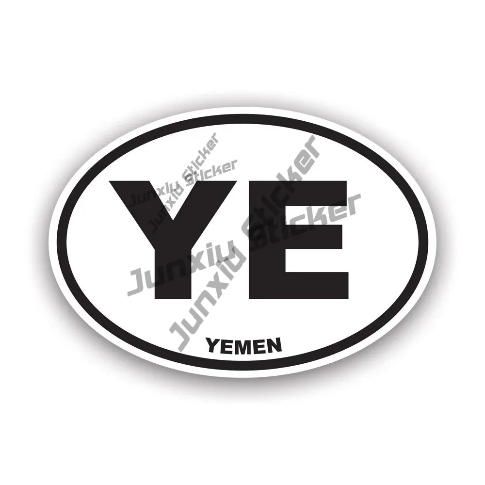 

Yemen Oval Sticker Yemeni Flag Decorative Decal Uv Protected Waterproof Outdoor Accesorios Para Auto Tuning Accessories Car Suv