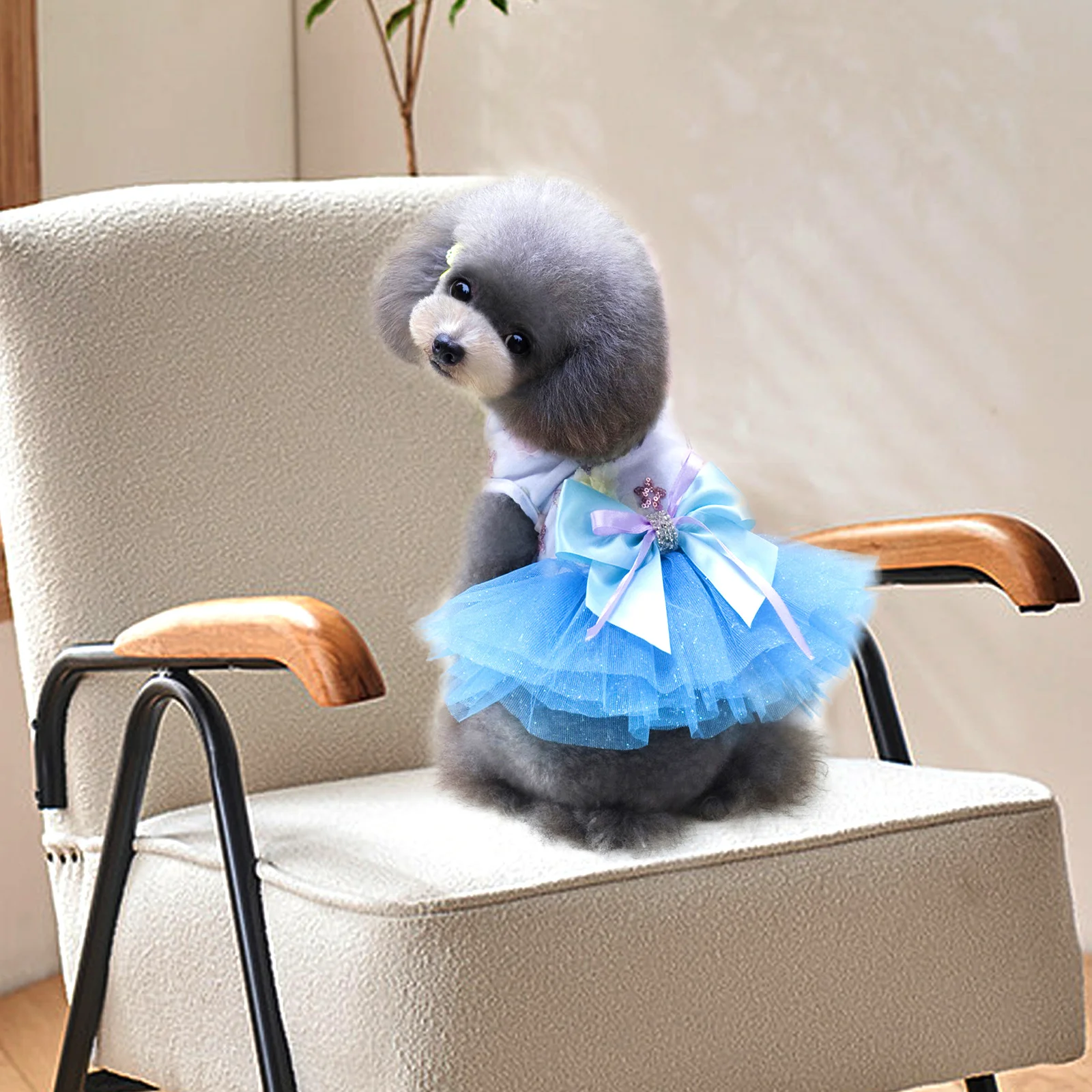 

Princess Dress Small Dog Summer Dress Mesh Puppy Skirt Birthday Wedding Party Pet Costume Cute Dog Clothes For Girls