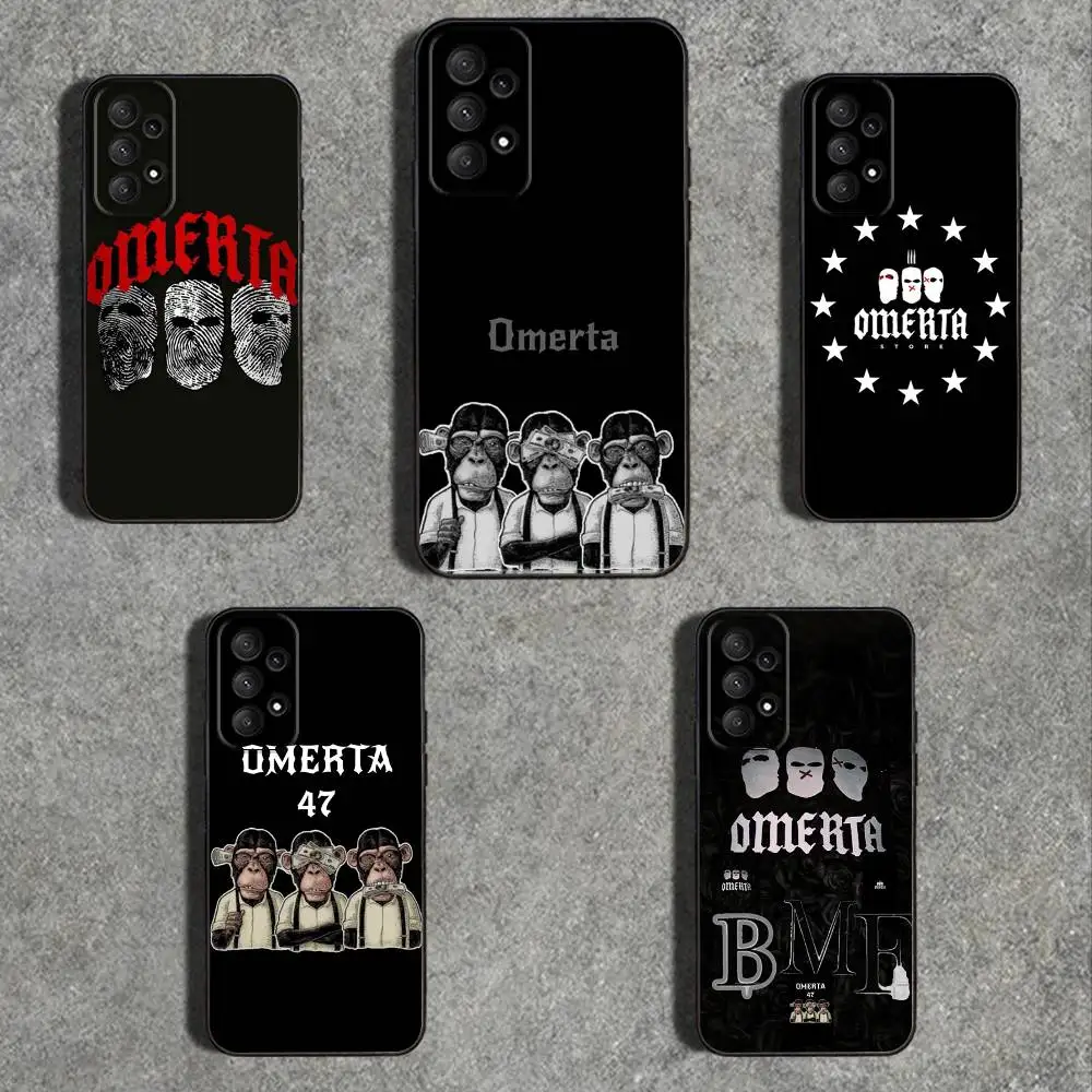 

O-Omerta M-Maes 47 Phone Case For Samsung Galaxy A 91,80,73,72,71,53,52,51,22,5G Shockproof Soft Black Cover
