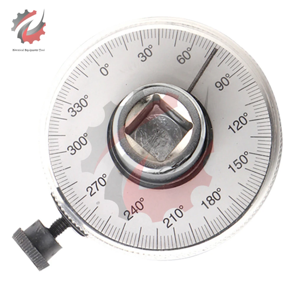 1/2 Inch Drive Torque Angle Gauge 360 Degree Angle Rotation Measurer Hand Tool Wrench Measuring Automotive Meter Tool