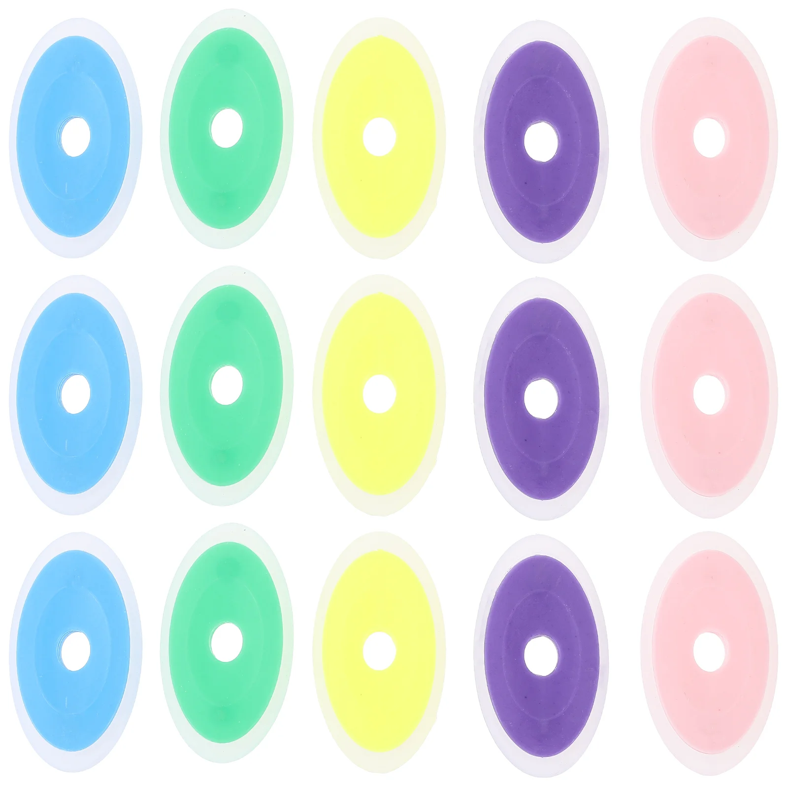 40 Pcs Erasable Oval Eraser Pen Come Mini Gels Silicone Erasers Bulk Silica for School Office