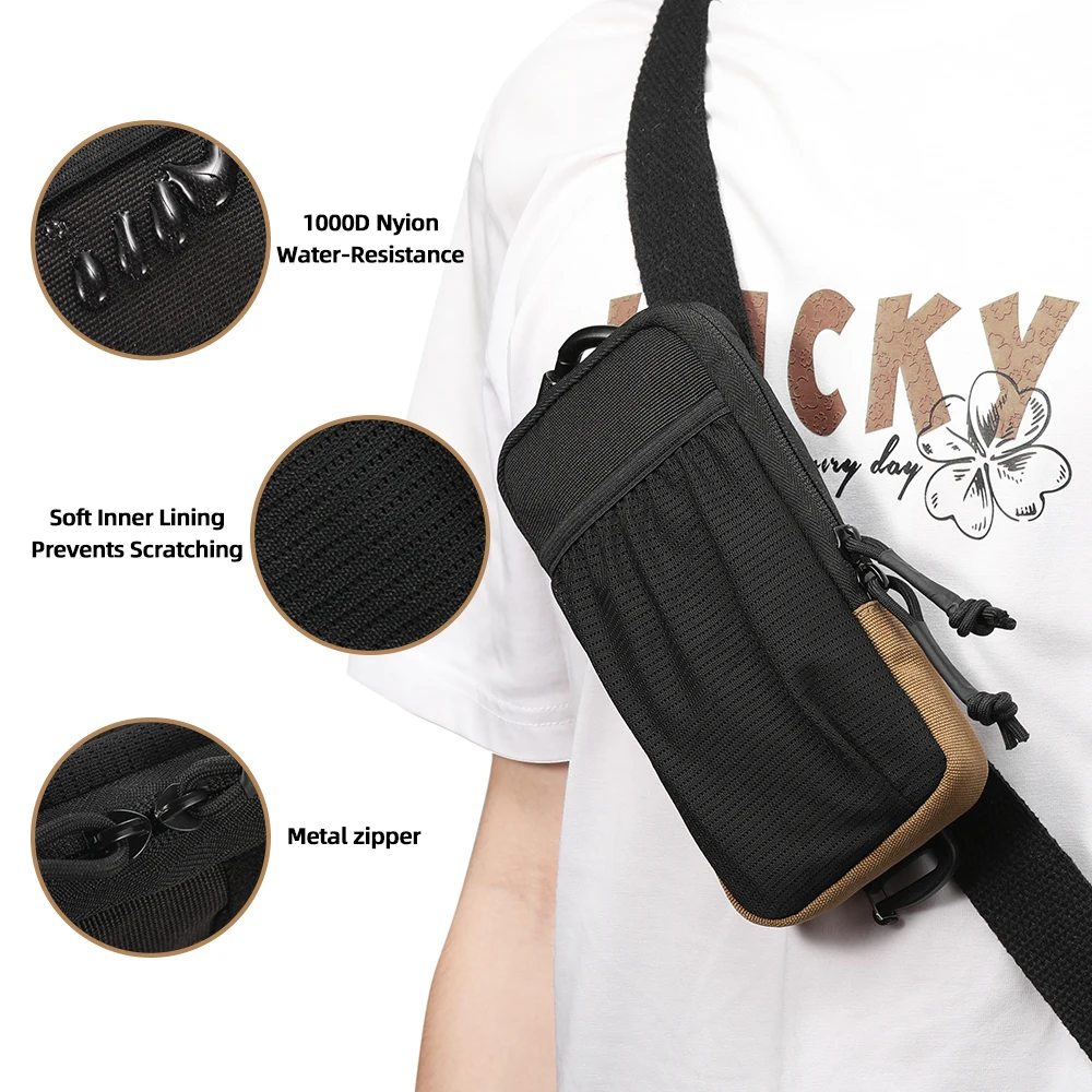 الحقيبة الهاتف الخليوي - حامل حزام الهاتف مول الهاتف الحقيبة حامل الهاتف الخليوي للحزام مع حلقة، أكياس الهاتف الخليوي #4