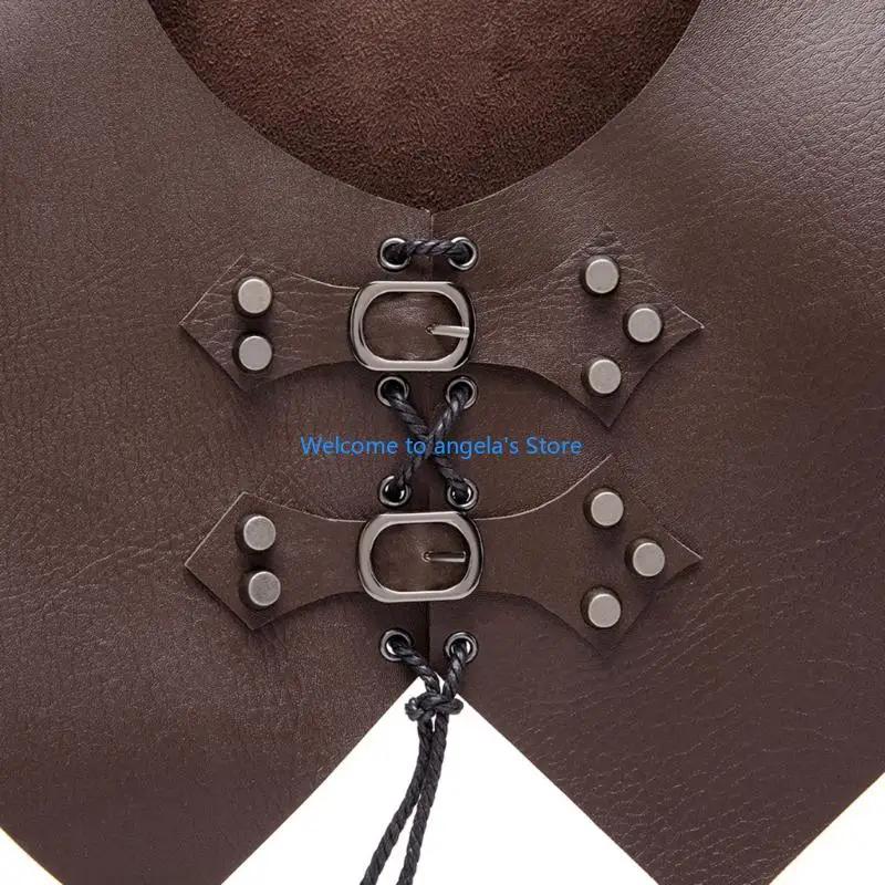 X4YC – couverture d'épaule en Pu, guerrier, Double épaulette, armure d'épaule, Costume chevalier médiéval, pour