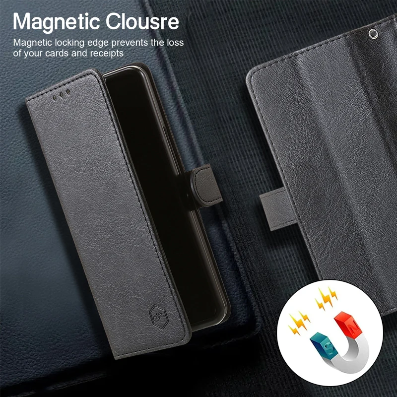 Brieftaschen-Handyhülle für Samsung Galaxy Z Fold8 mit Kartenhalter, Ständer, stoßfest, Cloudy PU-Leder-Cover, Z Fold 8 Ultra 7 6 5 3 4 Fund – Detail 25