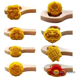 Wooden Moon Cake Mold Pastry Mould Baking Tool for Making Mung Bean Cake Ice Skin Fondant Cake Mold Chocolate Mold Cake Decors