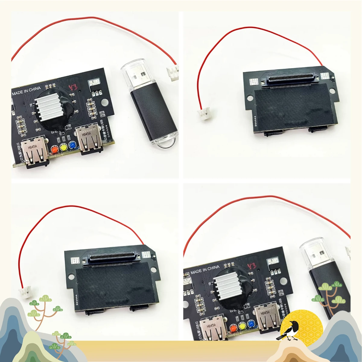 HN791A HN793A M70 System CF Card Slot Lossless Upgraded Version with Dual USB Sockets To Send U Disk