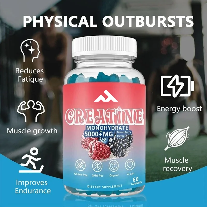 クレアチン グミ モノハイドレート、エネルギー増強、プレワー - Pre Workout Supplement のレビューと価格