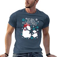 Beary Christmas Polar Bear Snow Flakes T-Shirt summer clothes cute tops cute clothes mens graphic t-shirts pack