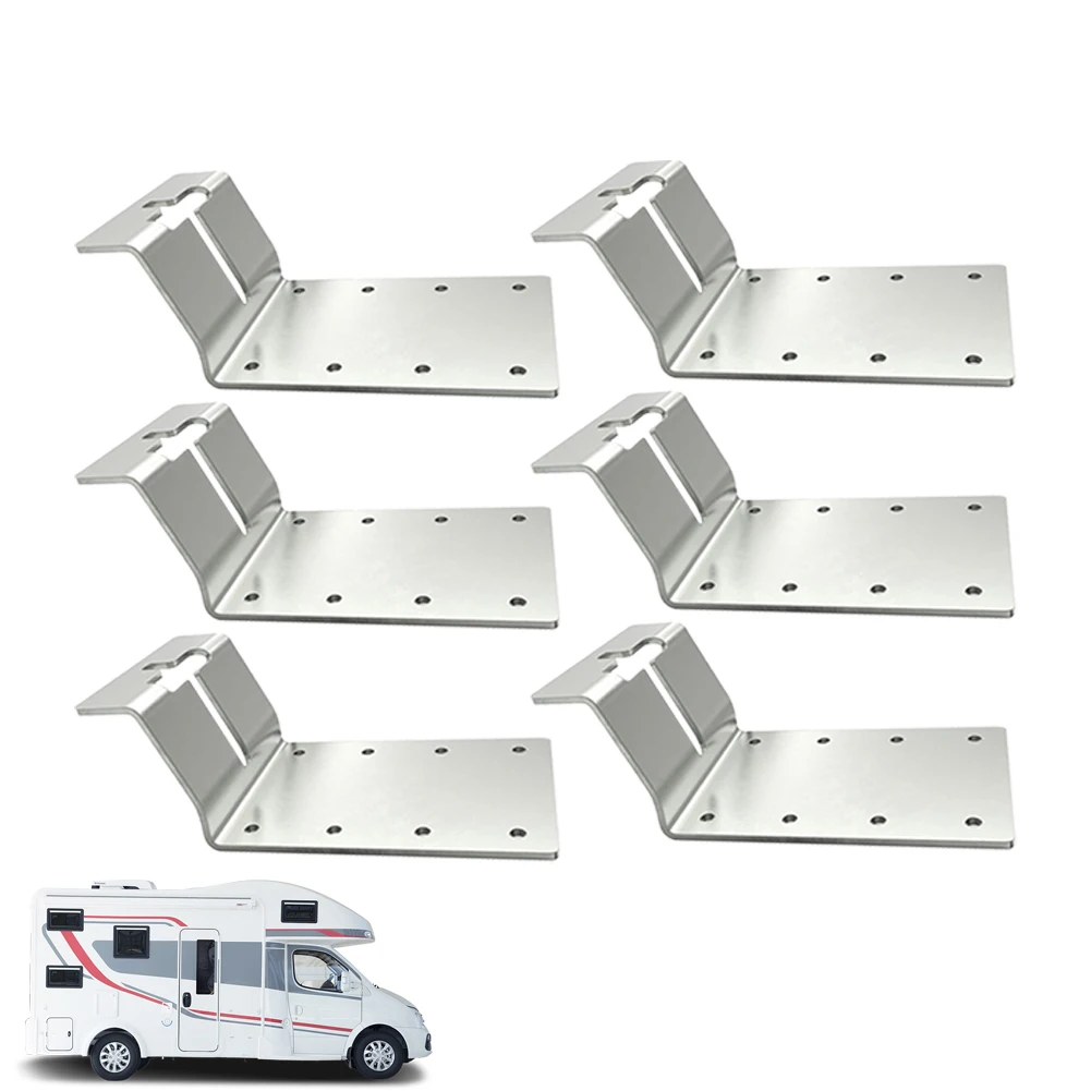 6 Pack T Post Mounting Bracket 3 Inch Vertical T Post Mounting Bracket for Birdhouses Fences Installation Mailbox Signs