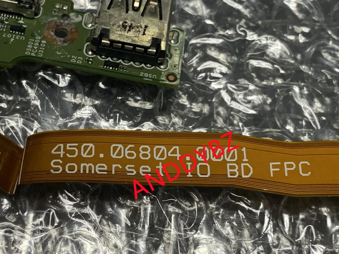 FOR Dell Venue 10 Pro 5056 Dc Power Jack Usb Card Connector Flex 450.06804.0001  46XRT BOARD Tested Fast Shipping