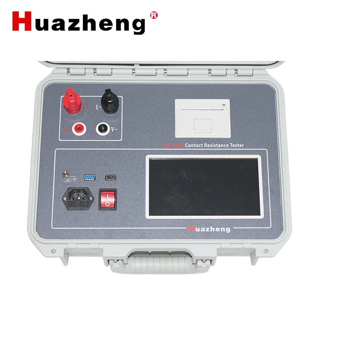 100A 200A High Accuracy LCD Display Digital Circuit Breaker Loop Resistance Meter Dynamic Contact Resistance Tester