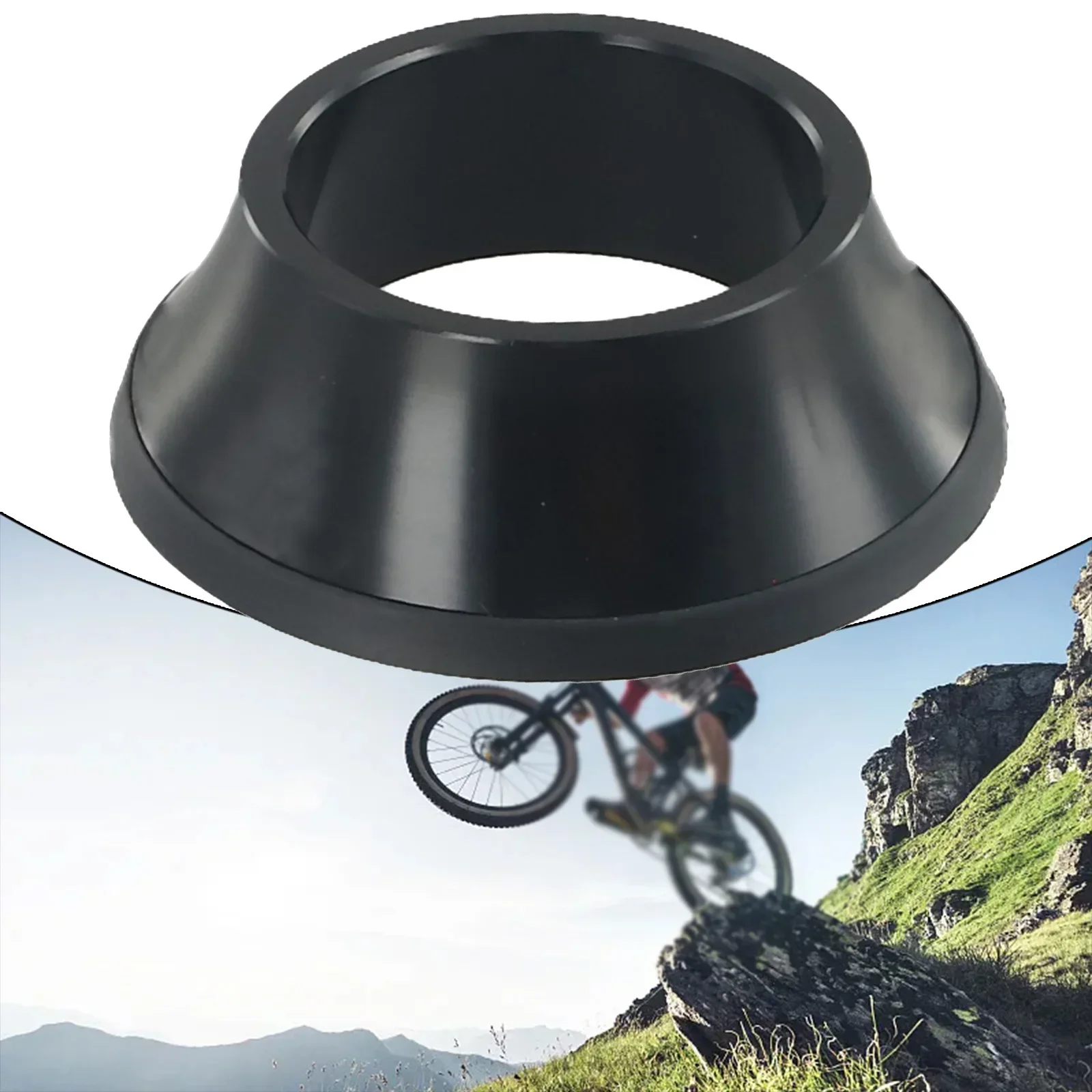 Bike Bicycle Fork Washer Stem Headset Conical Spacers Handlebar Ring 28.6mm Adjustment Stem Top Bowl Cover Alloy Bikes Parts