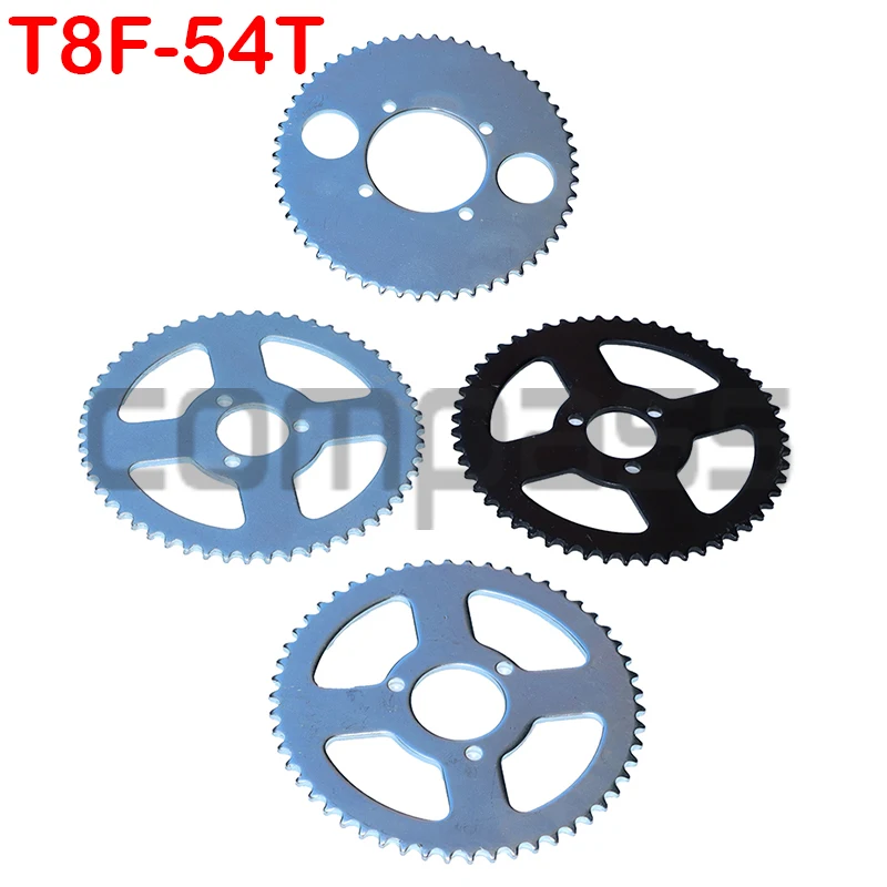 47cc 49cc T8F chain 54T teeth 29mm 35mm 54mm chain plate sprocket, used for Mini Moto ATV Quad 2-stroke engine parts accessories