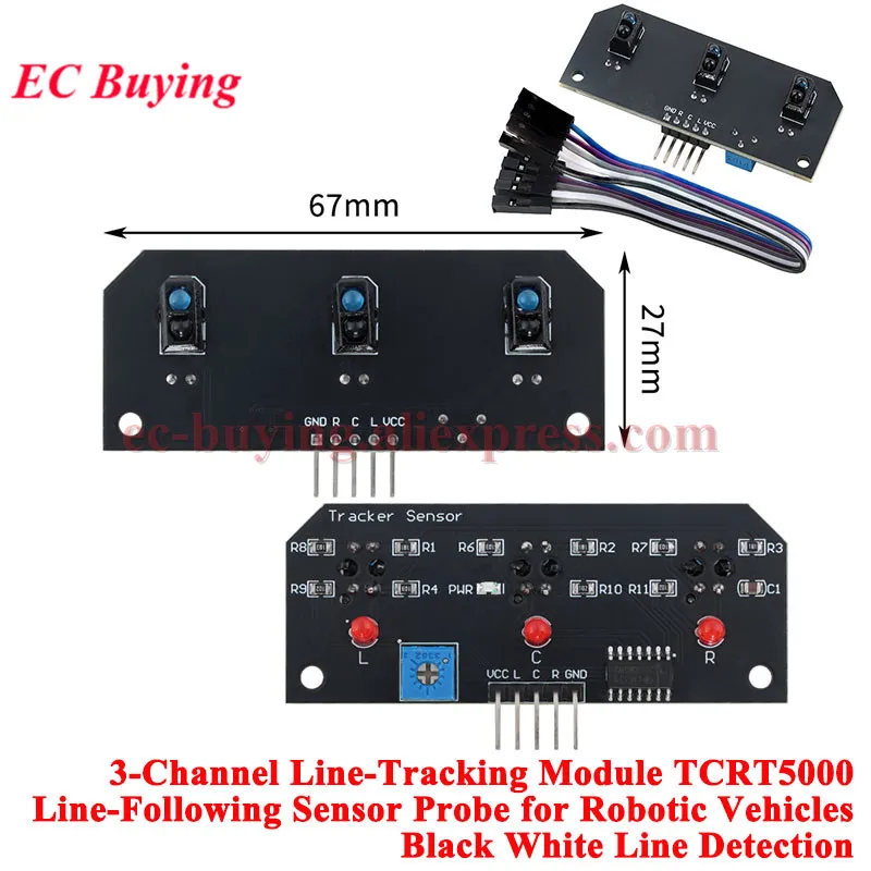 10 Stück/1 Stück TCRT5000 IR Infrarot-Reflexionssensor Hinderniserkennungsmodul Spurverfolgungssensor Tracking-Modul QRE1113 Sensor – Detail 25
