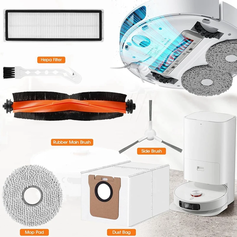 Hot Sale-Accessory Set For Xiaomi X20+ Vacuum Cleaner, Accessories For Xiaomi X20 Plus Robot Vacuum Cleaner Replacement Parts