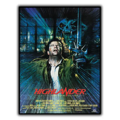 HIGHLANDER 86 METAL SIGN WALL PLAQUE Retro Film Movie Advert poster print decor-Aluminum