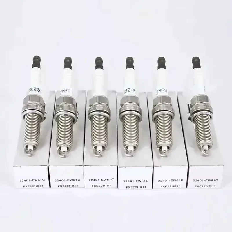 4/6pcs/lot 22401-EW61C FXE22HR11 OEM# Dual Iridium Spark Plug For