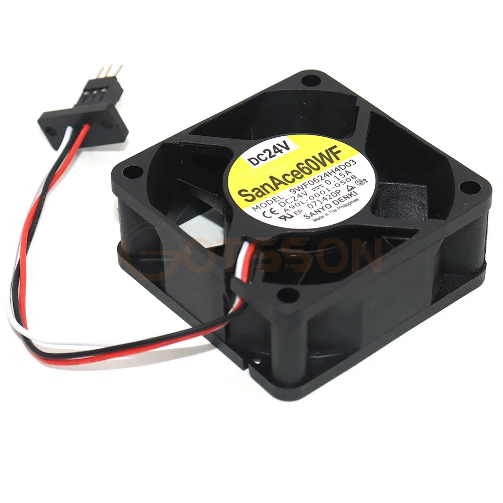 New A90L-0001-0508 9WF0624H4D03 DC 24V 0.15A 6cm 6025 FANUC system fan with original three-pin plug