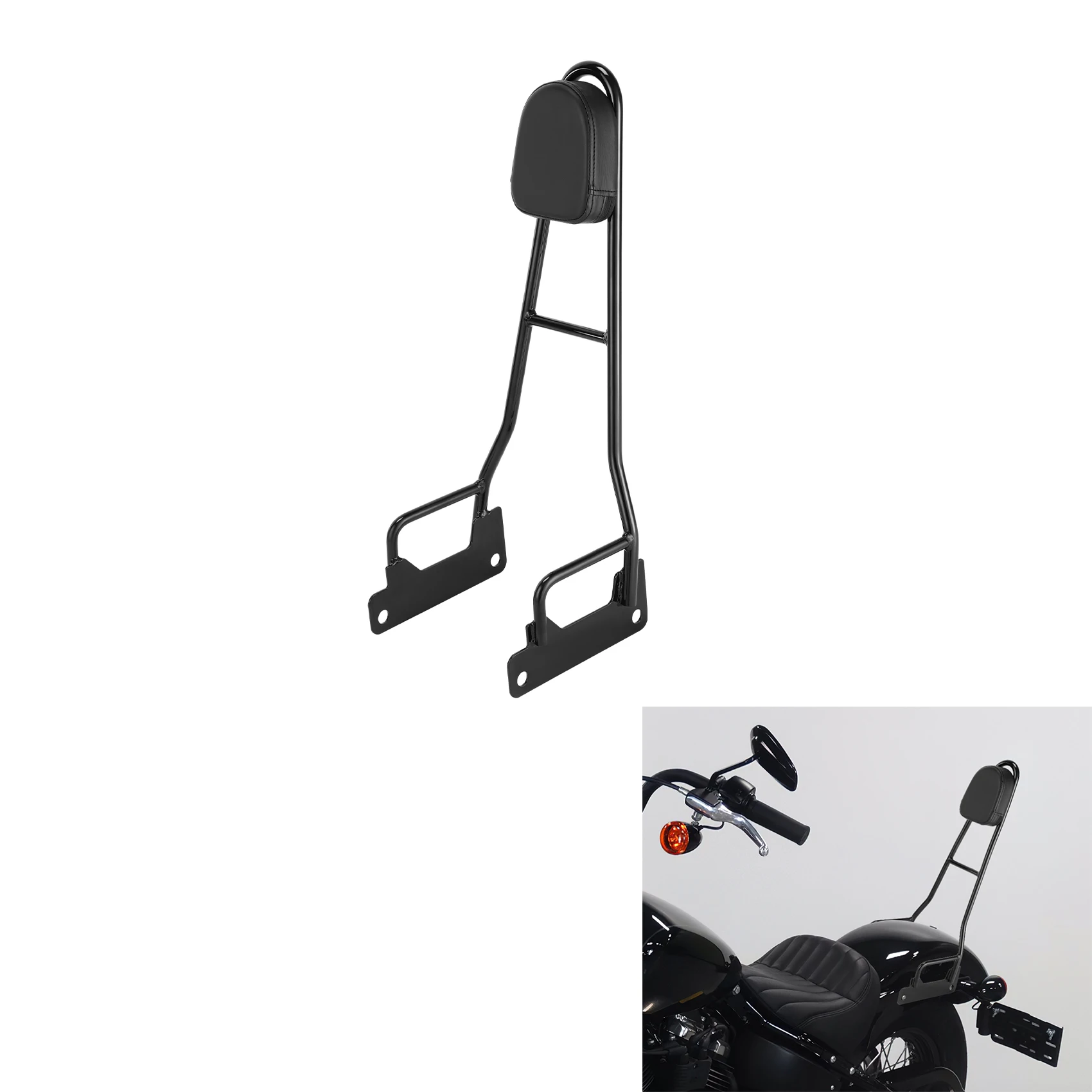

Motorcycle Sissy Bar Rear Passenger Backrest Fit For Harley Street Bob FXBB 2018-2024 2019 2020 2021 2022 2023