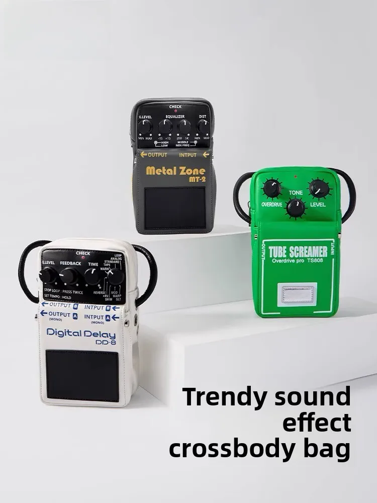 Osoce 2024, lässige Umhängetasche, einzelne Schultertasche, Schultertasche mit Gitarreneffekt, Street-Trend, weiches PU, wasserdicht