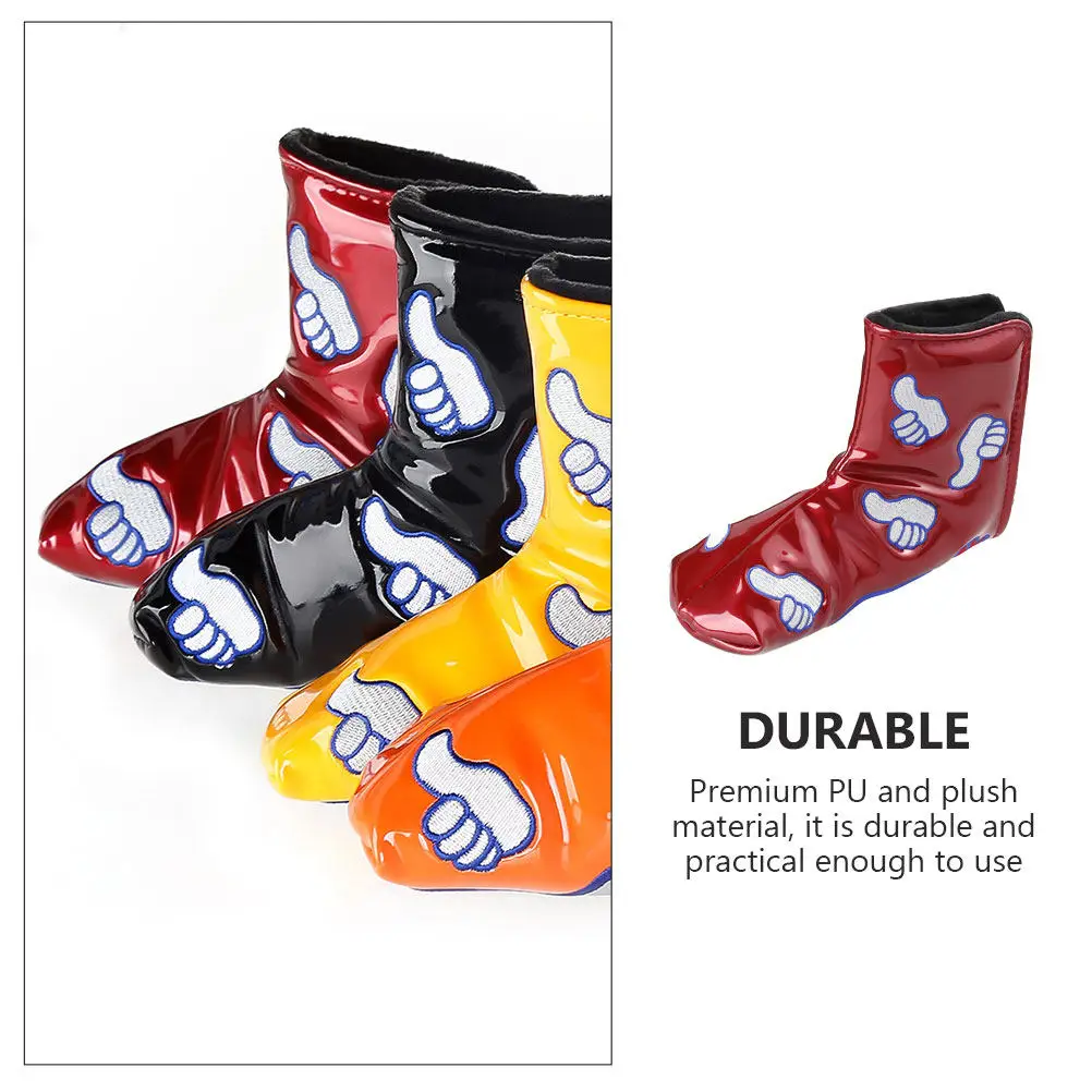 

1 шт. Модный чехол для головки клюшки для гольфа из высококачественной искусственной кожи с удлиненной шейкой, усиленная защита от падений, легкий вес