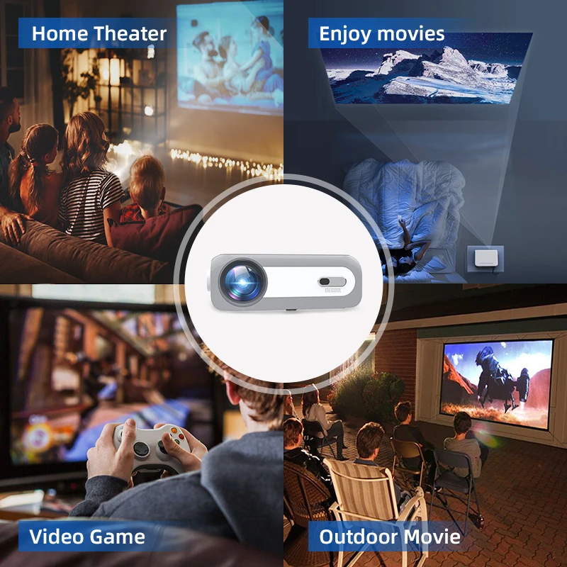 MECOOL KP1สมาร์ทโปรเจคเตอร์ Full HD 1080P 700 ANSI ลูเมน Overhead โฮมเธียเตอร์โปรเจคเตอร์จอแสดงผลอุปกรณ์สำหรับ Android ทีวี