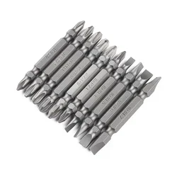 Prodrills 65mm Magnetic Screwdriver Bits 10PC S2 Phillips Slotted Double Head Screwdriver Set Tools