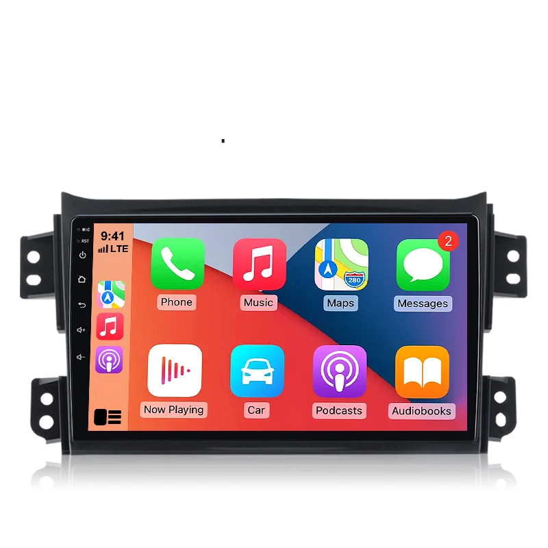 AWESAFE 9-calowe radio Android do SUZUKI Splash Ritz 2004-2010, do Opel Agila 2008-2012, bezprzewodowy CarPlay i Android Auto, nawigacja GPS, obsługa multimediów, sterowanie z kierownicy, subwoofer, — 2
