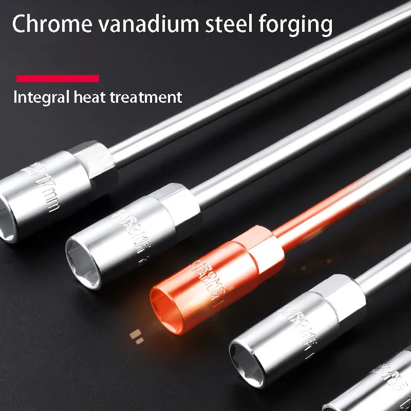 6-19mm T-Style Socket Wrench Mechanics's Driver Repair Socket Set Car Mechanical Workshop Tools Hex Wrench Hand Tools Nut Key