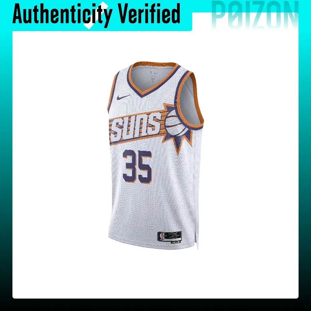 Nike Swingman Basketball Jersey Men's 2023 24 Season, Phoenix Suns, KD Size 35 White DV4851-104