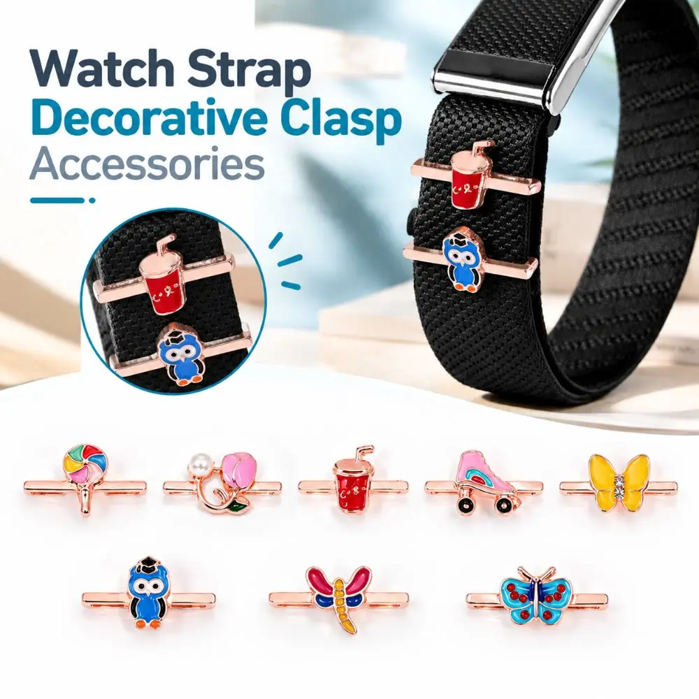 Cartoon Watch Strap Decorative Clasp Small Size Metal Watch Band Accessories DIY Jewelry Items for Whoop 5.0/5.0 MG/4.0