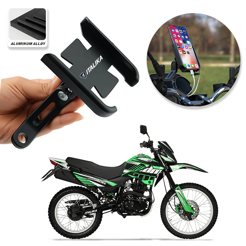 Soporte de teléfono GPS para motociclismo, soporte de montaje de aleación de aluminio para ITALIKA XS125 XS150 WS150 GS DS150 GTS175 WS175