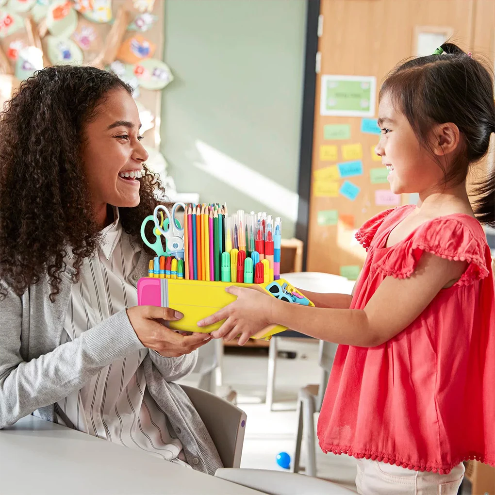 Pointed And Pencil Buckets, Pencil Dispensers, Stylish Degn, Versatile, For Back-To-School Season, Classroom Desktops,
