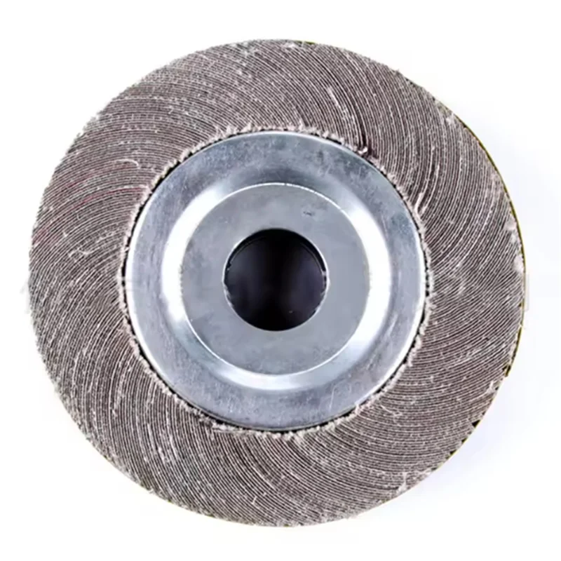 Rueda de aleta abrasiva A11I, 150x25mm, disco de lijado, rueda de fregona de tela para pulido de madera y Metal