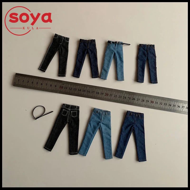 1/12 Schaal Mannelijke Jean Broek Broek Kleding Model Fit 6-inch TBL TM01A TM02A Soldaat Action Figure Body poppen