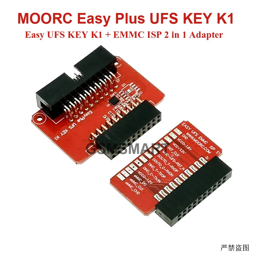 Z3X EASY Plus UFS key K1 + eMMC ISP 2 IN 1 Adapter for UFS Socket / EMMC Socket work（U2 position without encryption chip）