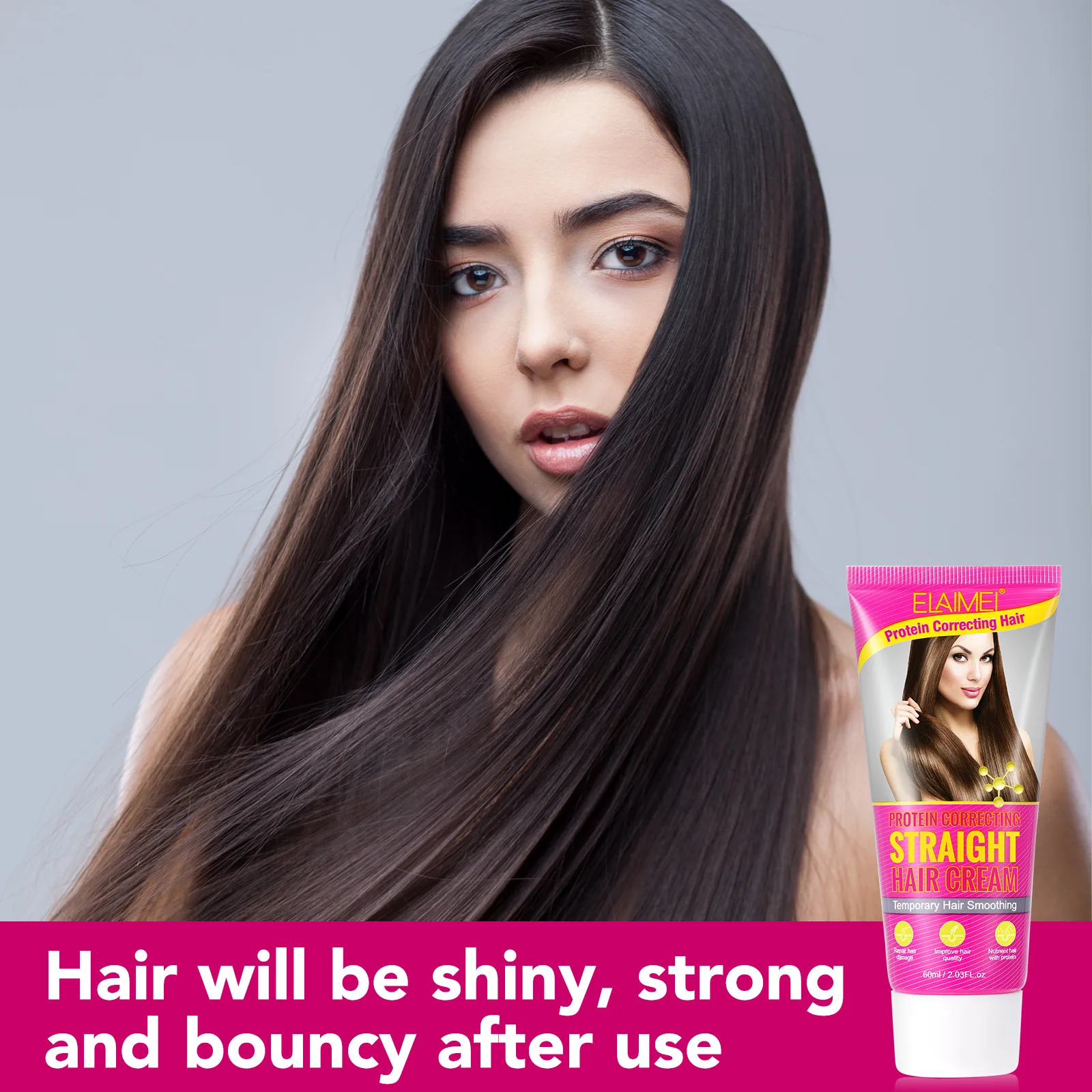 Protein Correction Hair Straightening Cream Household Softener Non-irritating long-lasting easy to use Repair hair damage