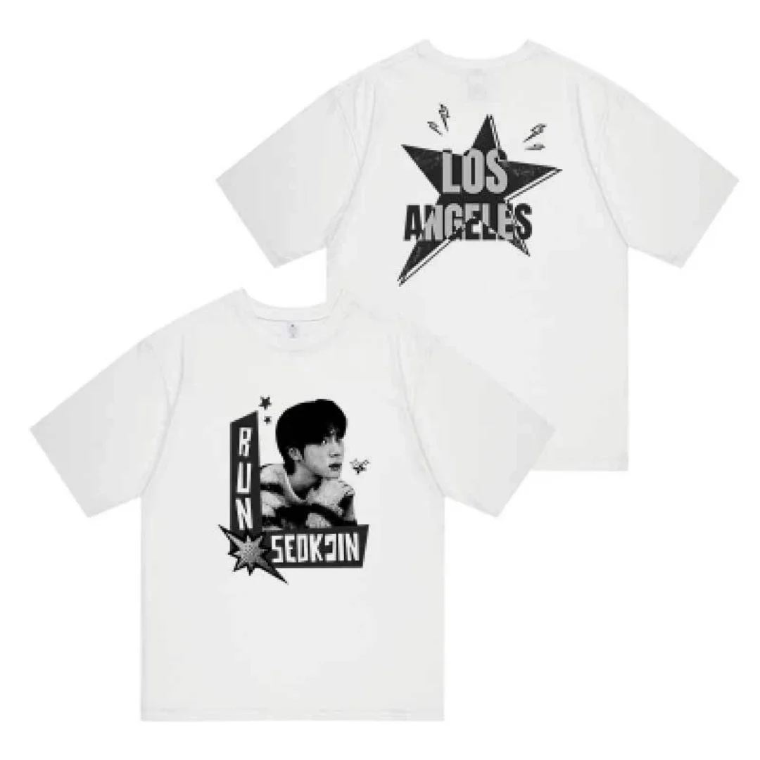 Jin Runseokjin Tour T Shirts Korean idol style T-shirt Kpop Fashion T-shirt cotton Men's T-Shirt Kid's Clothing Tee Y2k Woman - view 2