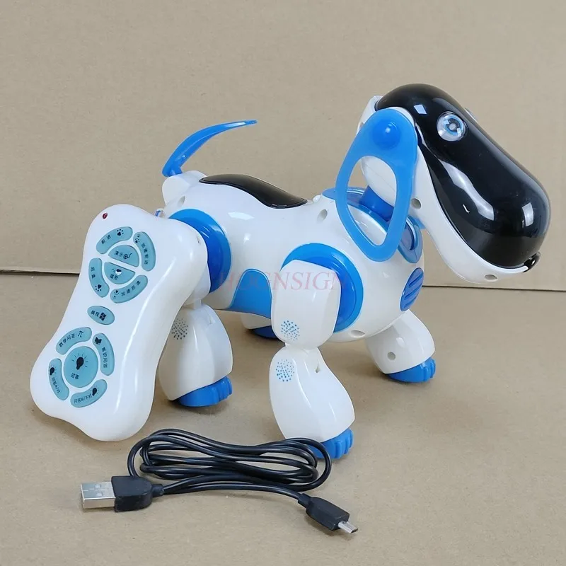 Brinquedos educativos inteligentes cão eletrônico remoto elétrico para robô inteligente brinquedo pronto para ir modelo animal estudante presente filme tv