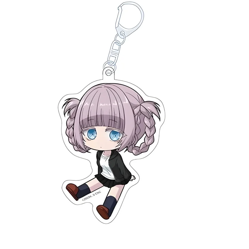 Anime Yofukashi No Uta Call of the Night Cosplay Nazuna Yamori Ko Figures Bag Decorations 6cm Acrylic Pendant Keychains view 3