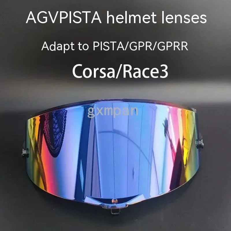 FOR AGV Pista Helmet Stud Universal Day and Night  Lens for GPRR Race3 Corsa Electroplated Lens