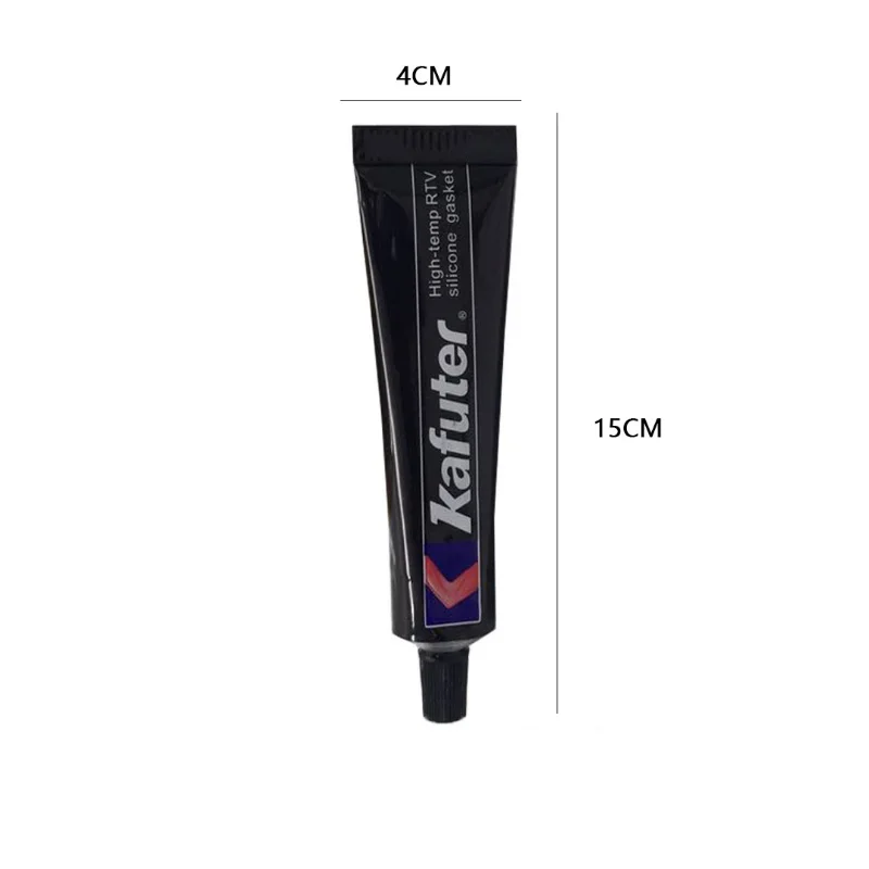Kafuter alta qualità 55g K-586 sigillante nero Silicone impermeabile resistente all'olio resistente alle alte Temperature sigillante colla forte